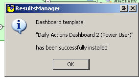 Successfully installed template