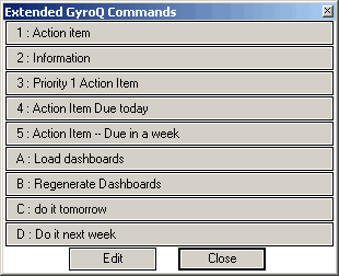 GyroQ type menu