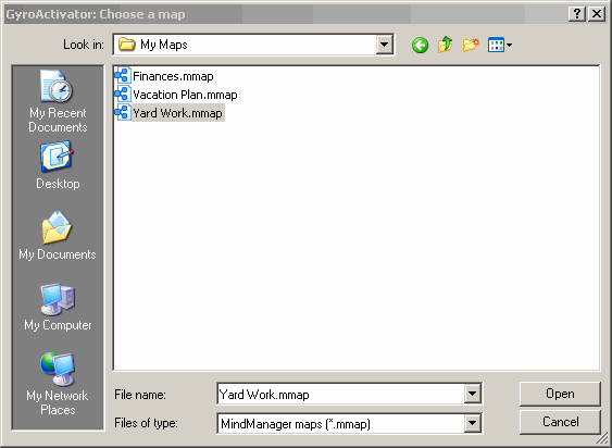 file dialog box