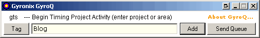 gyrotimer begin dialog box